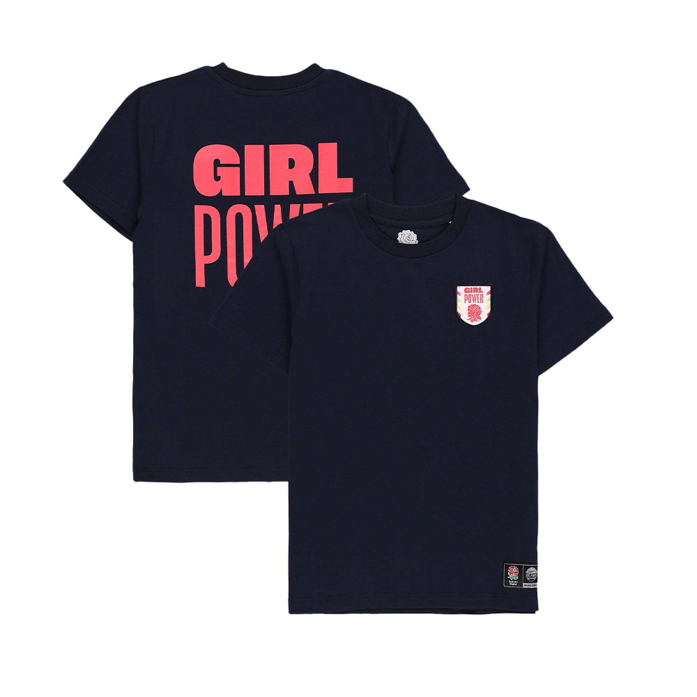 Spice Girls - Red Roses x Spice Girls Standard Fit Navy T-Shirt  - Junior