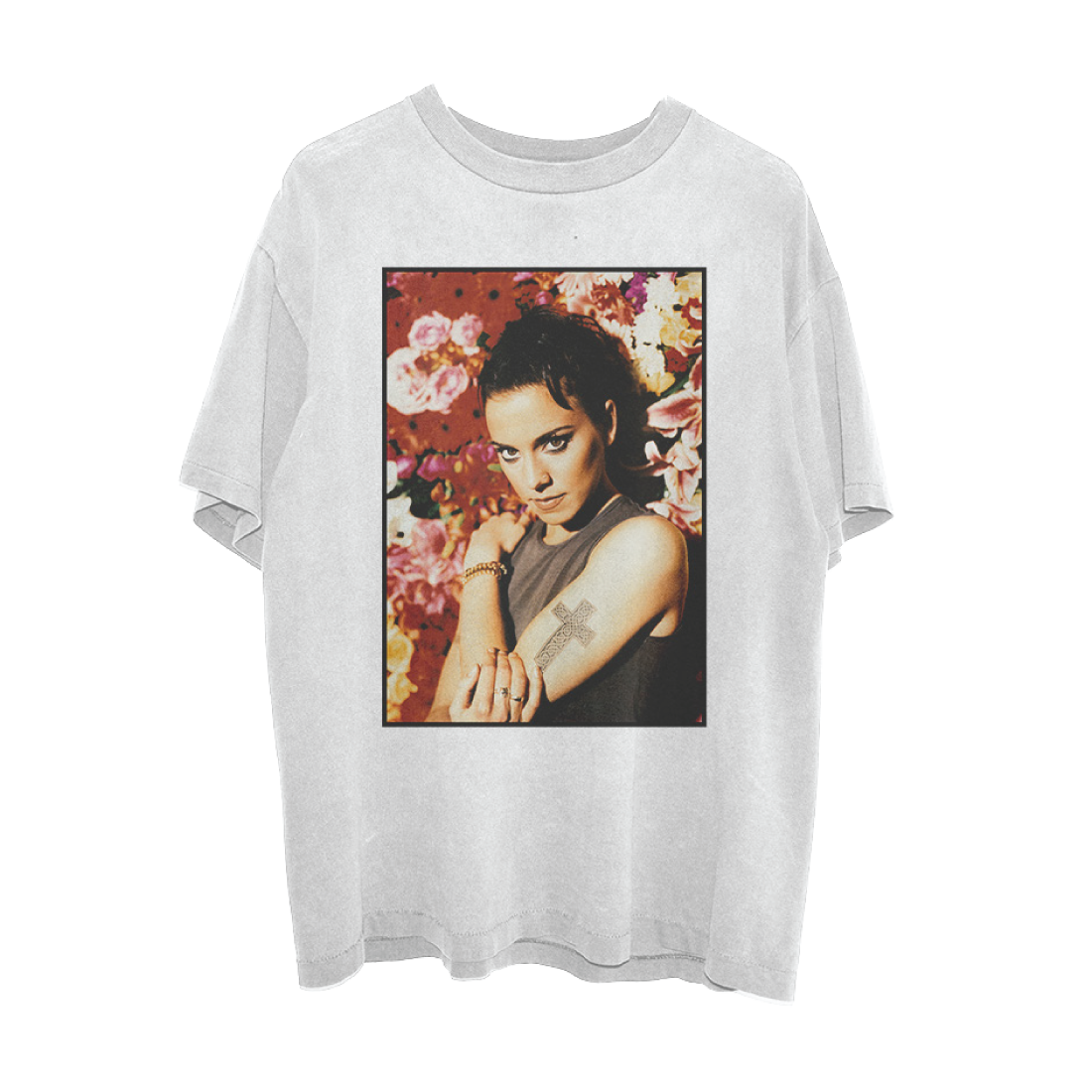Spice Girls - Melanie C Floral Photo T-shirt