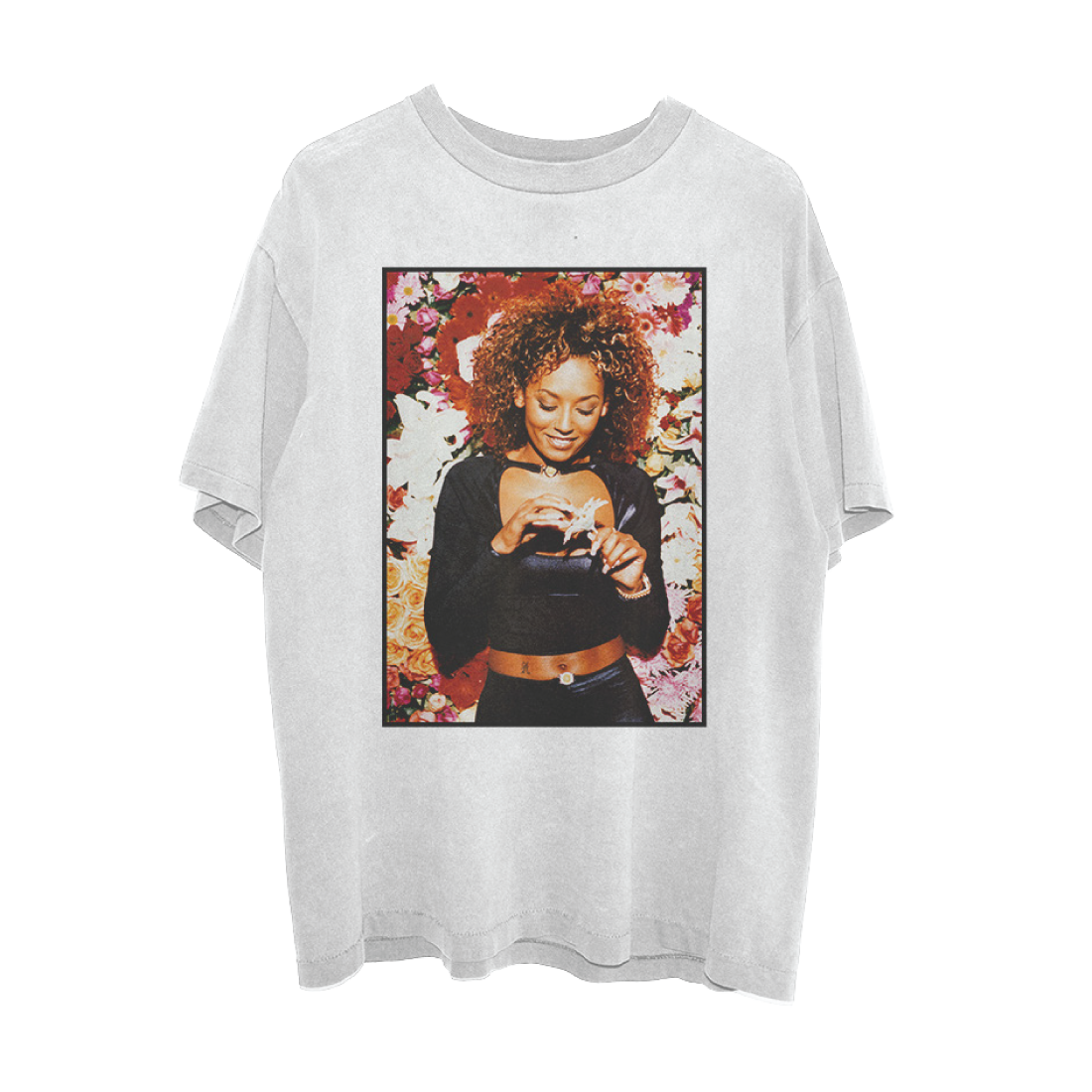 Spice Girls - Mel B Floral Photo T-shirt