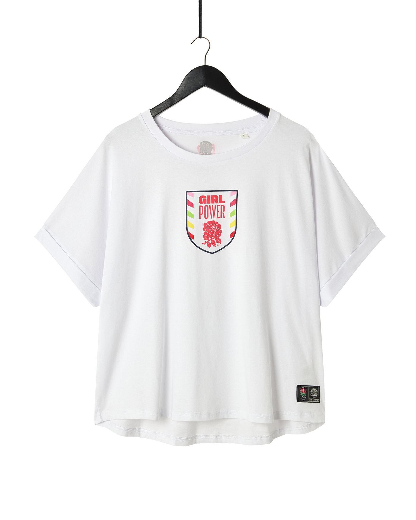Spice Girls - Red Roses x Spice Girls Oversized White T-Shirt
