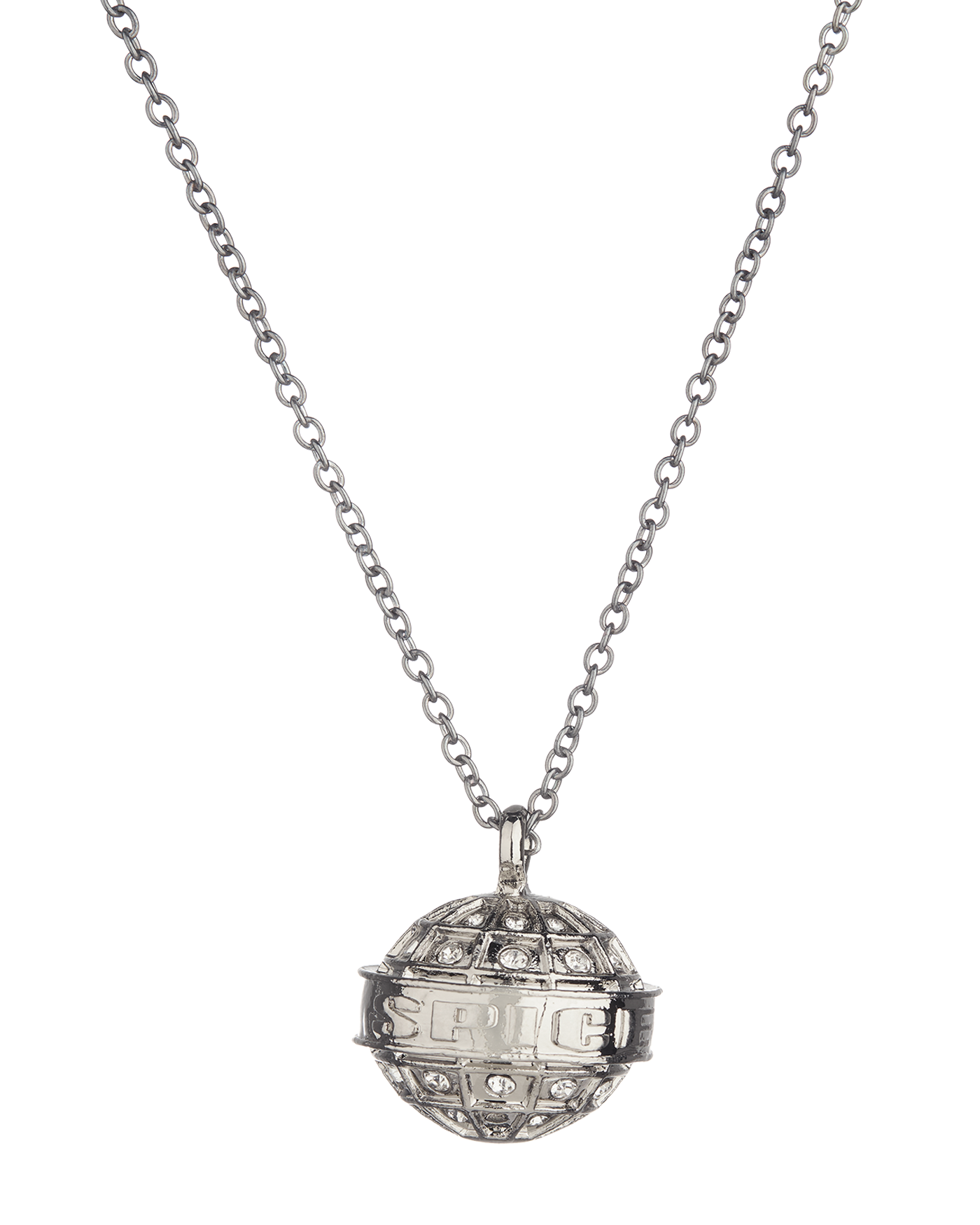 Spice Girls - Silver Spice Girls Globe Necklace