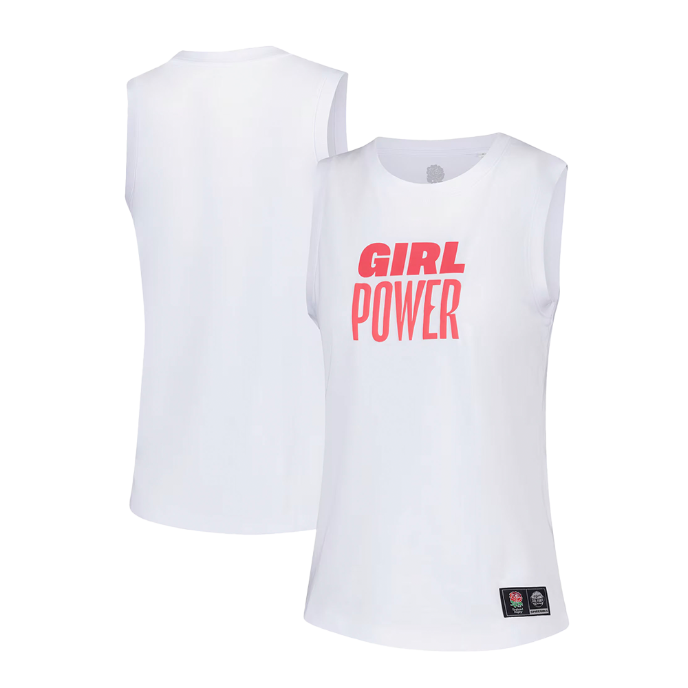 Spice Girls - Red Roses x Spice Girls Relaxed White Tank Top - Womens
