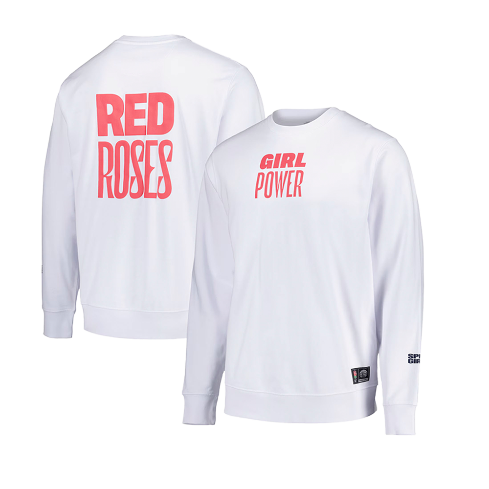 Spice Girls - Red Roses x Spice Girls Crew White Sweatshirt