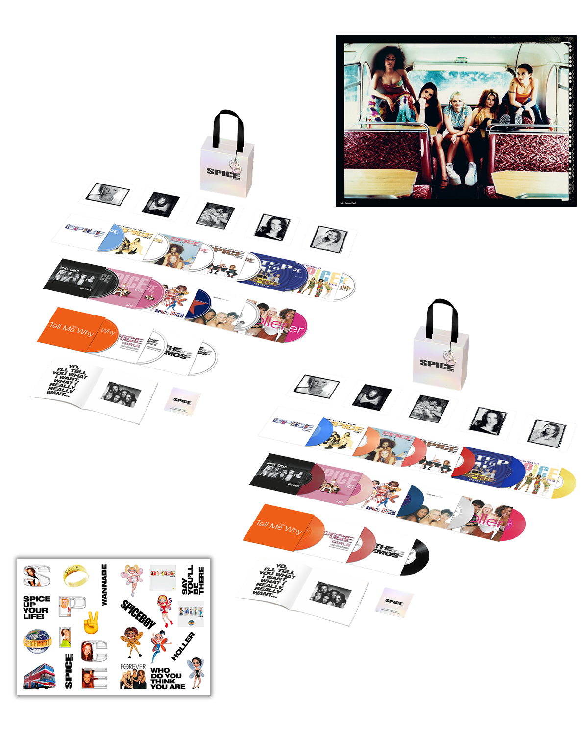 7" Colour Vinyl Box Set + CD Box Set + Poster