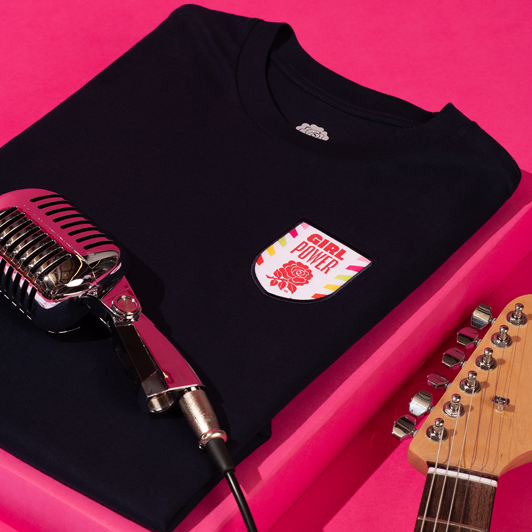 Spice Girls - Red Roses x Spice Girls Standard Fit Navy T-Shirt