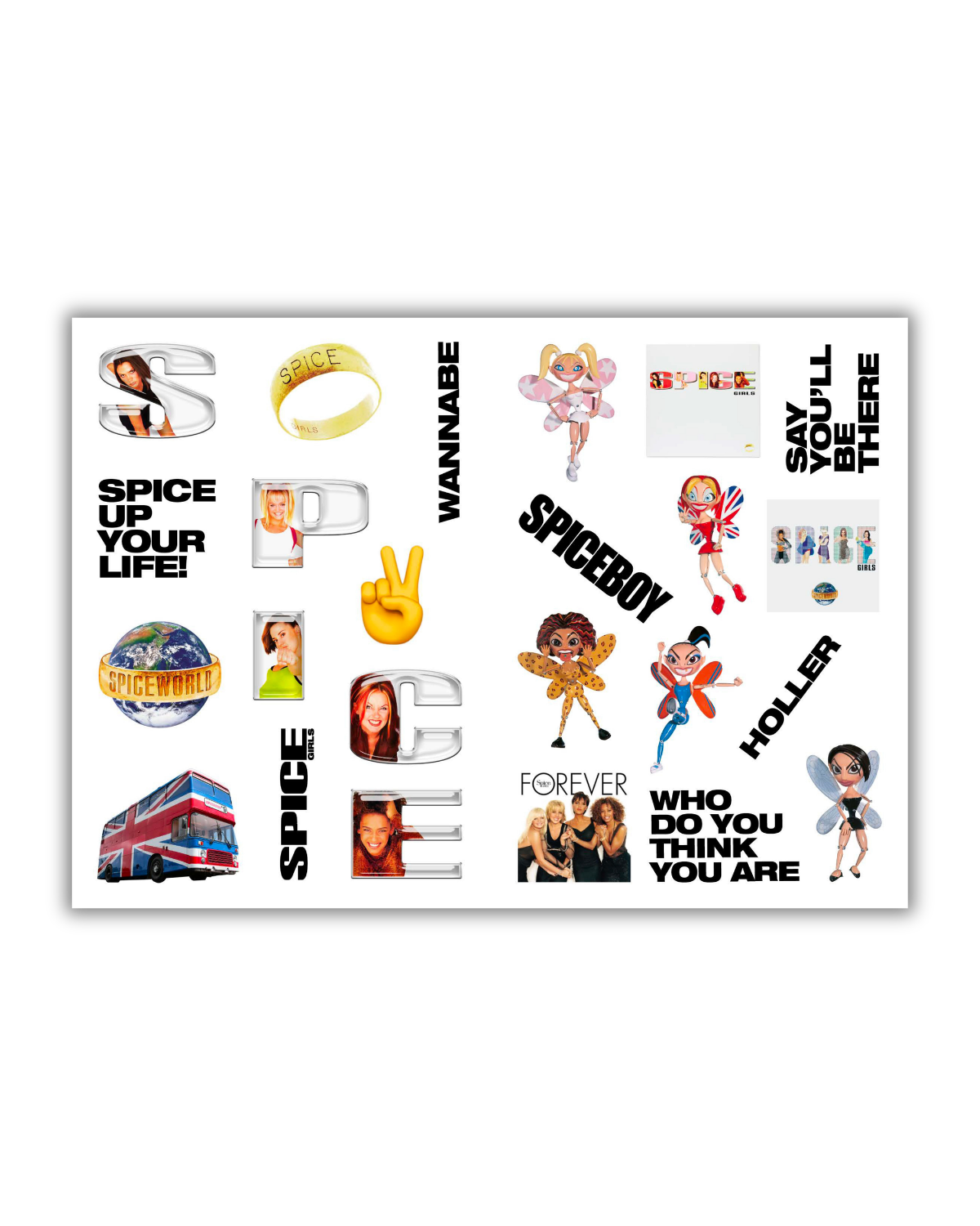 Spice Girls - Make It Last Forever...Stickers Set