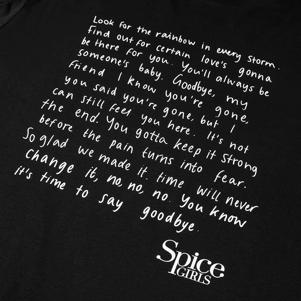 Spice Girls - Spice Girls Goodbye Lyric Longsleeve T-Shirt