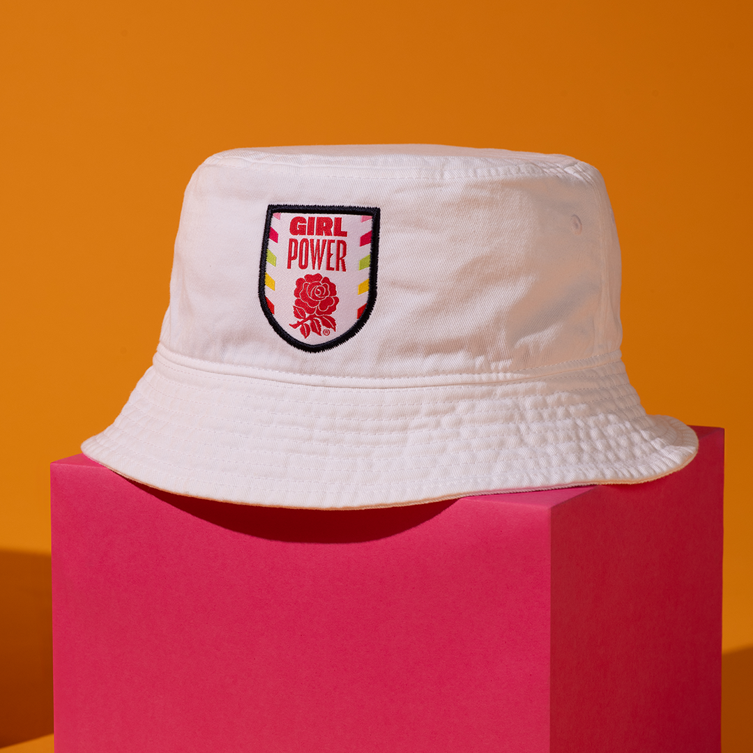 Spice Girls - Red Roses x Spice Girls White Bucket Hat