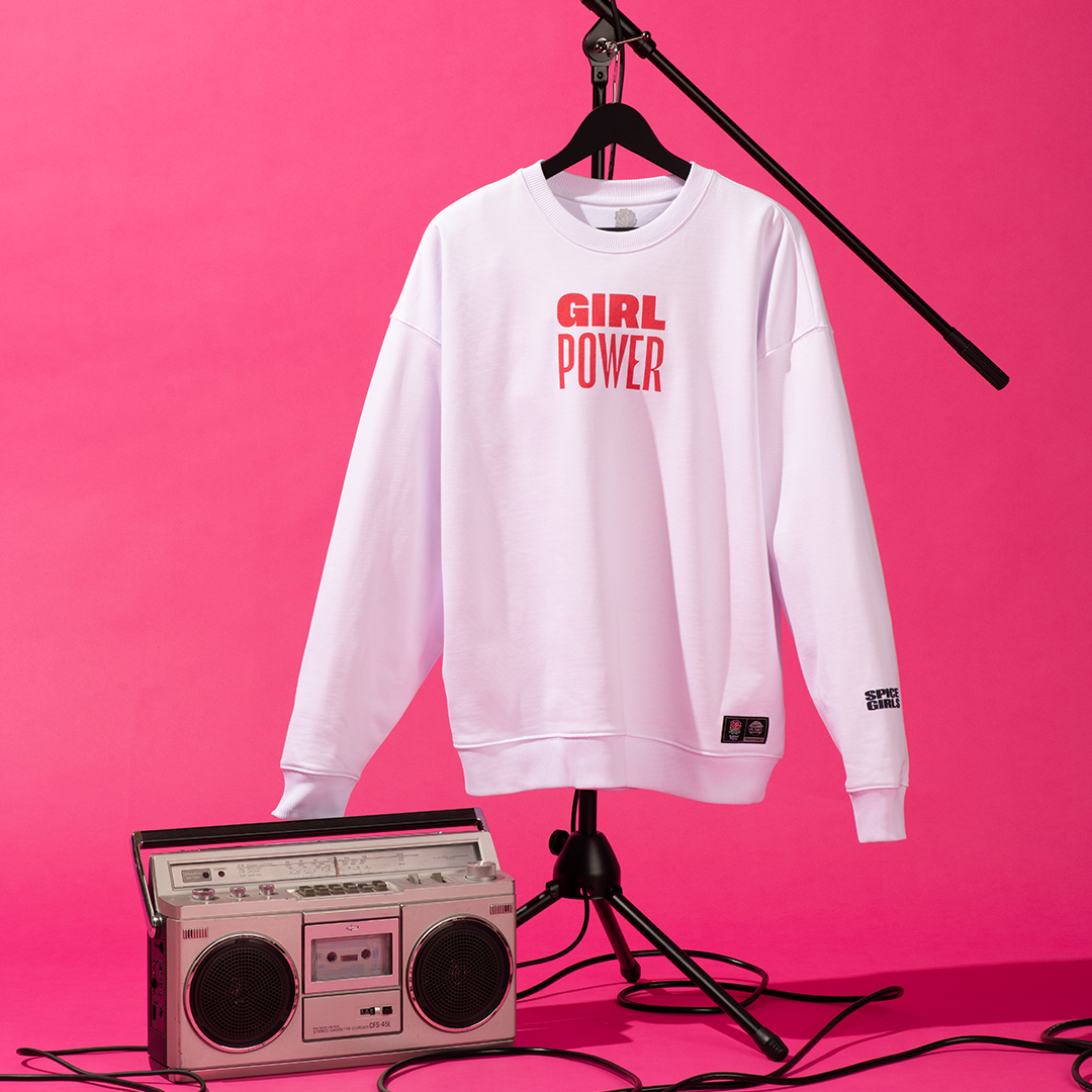 Spice Girls - Red Roses x Spice Girls Crew White Sweatshirt